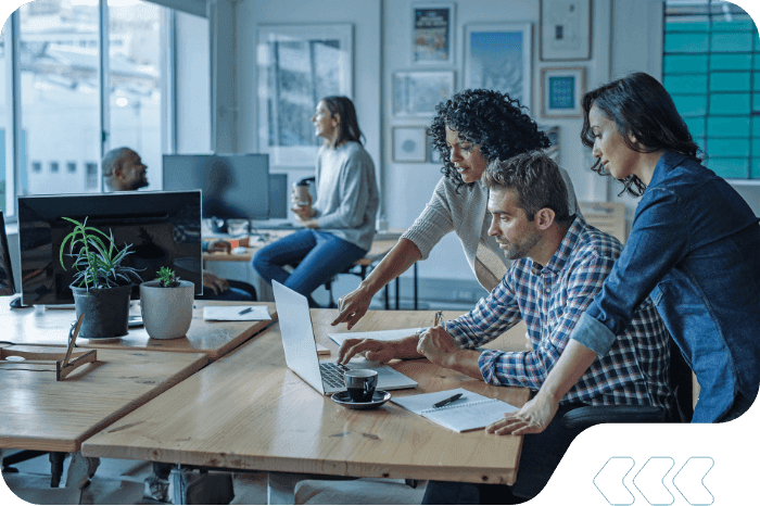 developing group strategy over laptop